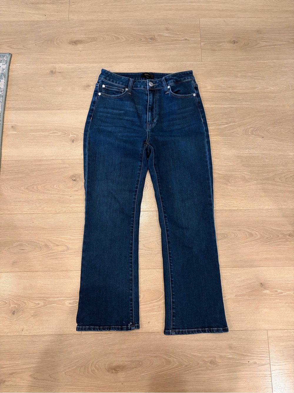 Quince Dark Blue Flare Jeans
